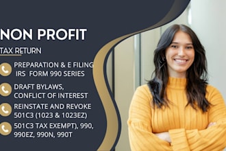 efile non profit tax, reinstate 501c3 tax exempt, 990, 990ez, 990n, 1023, 1023ez