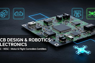 pcb design for robotics, esc vesc motor and flight controllers