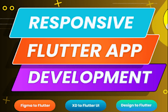 build figma to flutter ui, xd to fluter ui, PSD to flutter, cross platform app