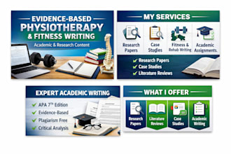 write evidence based physiotherapy and fitness content