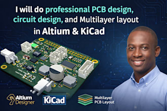 do pcb design circuit design and multilayer layout in altium and kicad