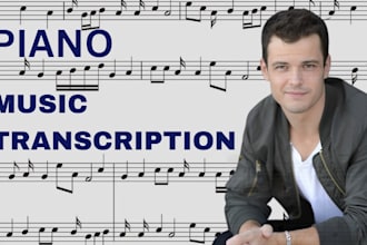 do accurate piano transcription with sheet music for your gosple song