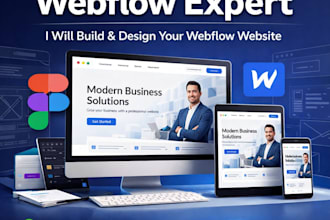 design or develop webflow website figma to webflow webflow expert
