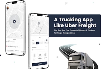 develop logistics app website, trucking, dispatch, freight brokerage, cargo app