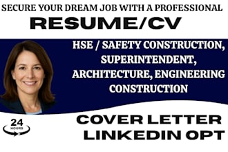 write a professional optimize constructions resume