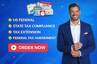 prepare and efile US federal and state tax returns accurately within 24 hours