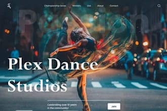 build ballet school dance studio website yoga group breakdance choreography site