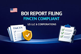 file boi report , fbar report, fincen report, form 1120 and 5472