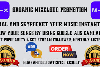 do best professional mixcloud music promotion using google ads campaign