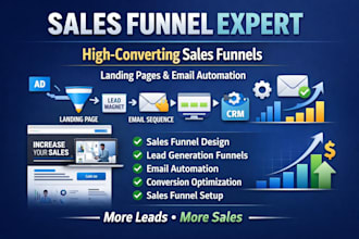build and design landing page, clickfunnel, sales funnel to boost shopify sales