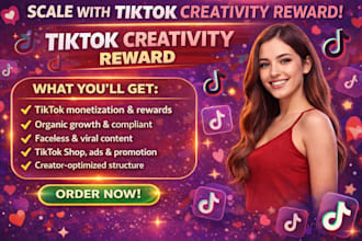 create UK USA tiktok monetization accounts approved for creator reward program