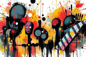 do illustration expresionism art, graffity, abstract