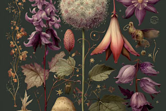 make a fabulous botanical fruits illustration