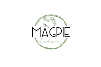 create bright appealing magpie bakes logo