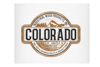 design awesome industry rustic wood work logo