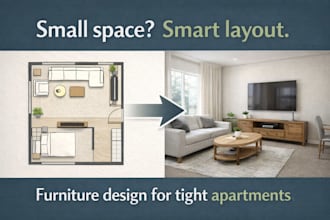 design a functional furniture layout for your apartment or small space