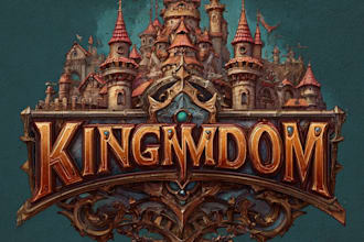 draw a fantasy book novel series logo