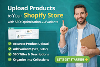 upload products germany spain italy uea  shopify store with SEO optimization