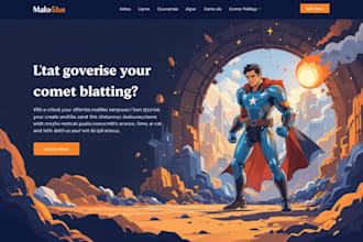 create illustration for your hero page website
