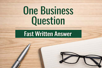 answer one small business question