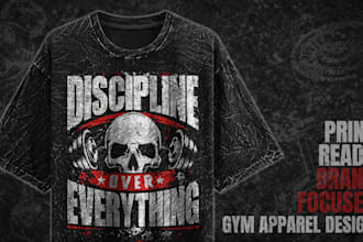 design bold gym t shirts and fitness apparel for your brand
