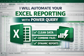 clean, standardize, and combine excel data using power query