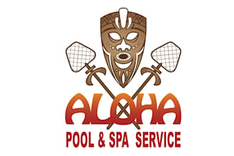 design fantastic pool and spa service logo