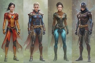 draw any super hero you like, or even turn you into one