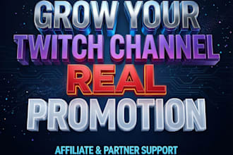 promote kick twitch channel real viewer for affiliate growth and partner success