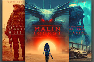 design fantasy, sci fi, horror and dystopian book cover art