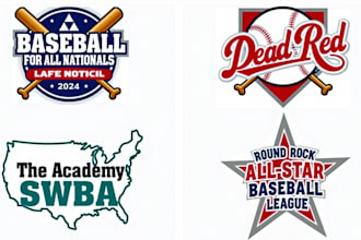 design outstanding baseball sport logo with unlimited revision