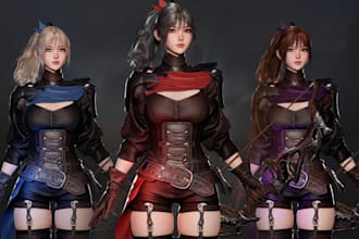 fix3d fantasy modular character,52 arkit blendshape,vr avatar,medieval,daz3d rig
