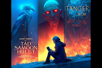 design cinematic fiction and fantasy book cover