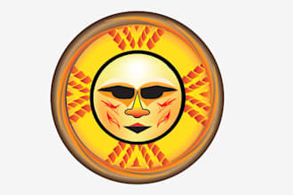 design unique tribal icons logo