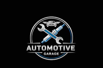 design a strong and professional garage logo for your brand