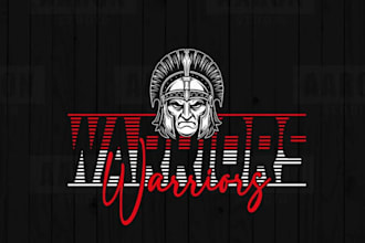 design custom warriors school sport team logo