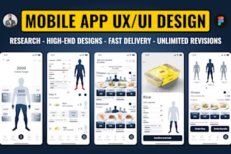 design mobile app UI UX design for ios and android