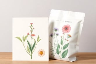 custom digital botanical illustrations, branding, packaging, prints