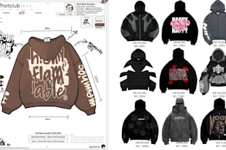 create streetwear tech pack fashion tech pack and clothing specs