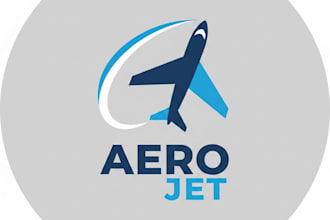 design a modern and professional plane logo for your brand