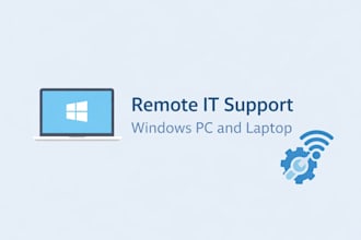 fix windows PC, laptop errors, slow speed issues remotely