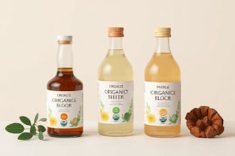 create organic product packaging or label design