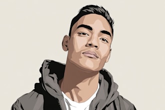 make a fabulous vector portrait illustration
