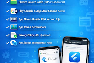 flutter app publishing to play store and app store