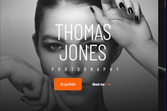 build photography website design