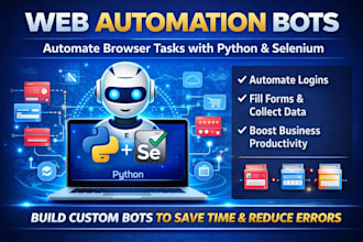 build web automation bots using python and selenium