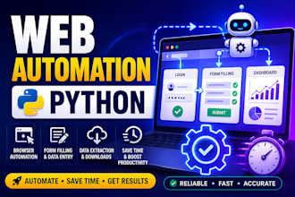 automate web tasks using python selenium and browser automation