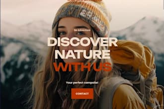 create adventure website design