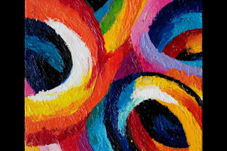 create unique printable digital oil paint abstract wall art
