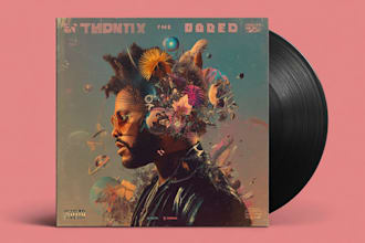 design creative album cover art or music artwork